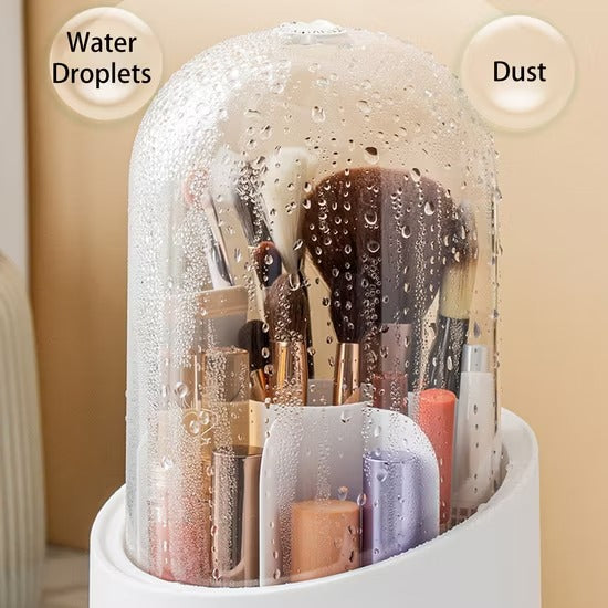 360' Rotary Cosmetic Brush Storage Bucket