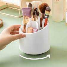 360' Rotary Cosmetic Brush Storage Bucket